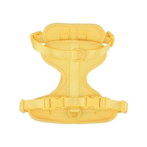 KANGYEBAIHUODIAN Atmungsaktives, leichtes Hundegeschirr, Verstellbarer Brustgurt for Haustiere, Outdoor-Spaziergang, Training, Haustiergeschirr, passend for kleine, mittelgroße Hunde (Color : Yellow KANGYEBAIHUODIAN Atmungsaktives, leichtes Hundegeschirr, Verstellbarer Brustgurt for Haustiere, Outdoor-Spaziergang, Training, Haustiergeschirr, passend for kleine, mittelgroße Hunde (Color : Yellow von LinCys