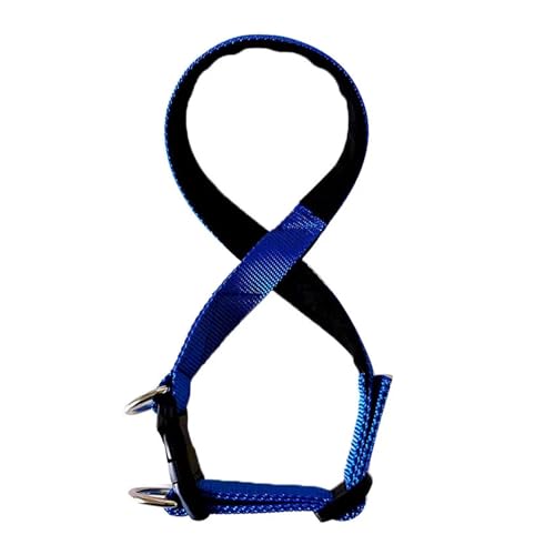 KANGYEBAIHUODIAN Einstellbare Maulkorb Hund Halter Führer Gürtel Langlebig Anti-Biss Maulkorb Fit for Hunde Welpen Training Leine Anti Beißen Stop kauen Mund 2022 (Color : Blue, Size : XL) von LinCys