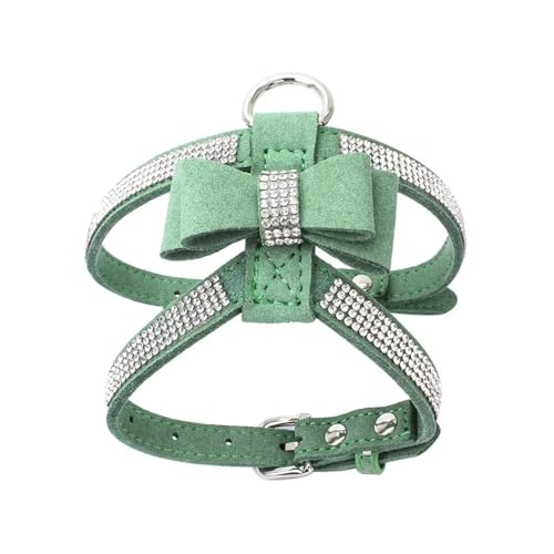 KANGYEBAIHUODIAN Fit for Bling Strass PU-Leder Verstellbares Hundegeschirr Hundebrustweste Hundebrustgurt Training Schutz Haustier Hundegeschirr (Color : Color 7) von LinCys