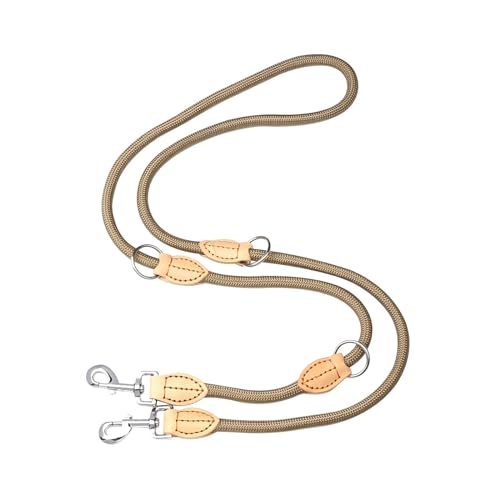 KANGYEBAIHUODIAN Freihändige Hundeleine, multifunktionale Hundetrainingsleinen, 2 m verstellbare Länge, Nylon-Doppelleinen, passend for kleine, mittelgroße und große Hunde (Color : Beige, Size : 10m KANGYEBAIHUODIAN Freihändige Hundeleine, multifunktionale Hundetrainingsleinen, 2 m verstellbare Länge, Nylon-Doppelleinen, passend for kleine, mittelgroße und große Hunde (Color : Beige, Size : 10m von LINCYS