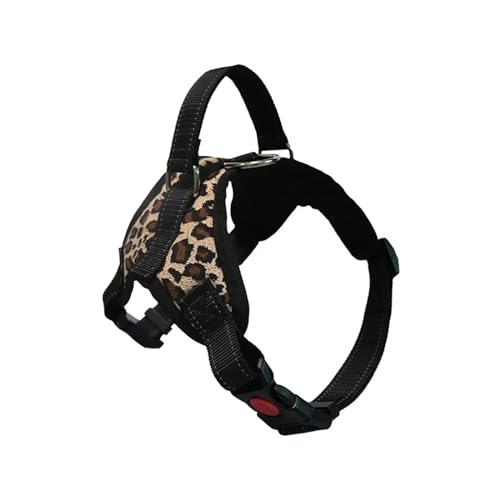 KANGYEBAIHUODIAN Hundegeschirr, langlebig, reflektierend, verstellbar, passend for Hunde, Haustier-Gehgeschirr, passend for kleine, mittelgroße und große Haustiere, Zubehör (Color : Leopard, Size : KANGYEBAIHUODIAN Hundegeschirr, langlebig, reflektierend, verstellbar, passend for Hunde, Haustier-Gehgeschirr, passend for kleine, mittelgroße und große Haustiere, Zubehör (Color : Leopard, Size : von LinCys