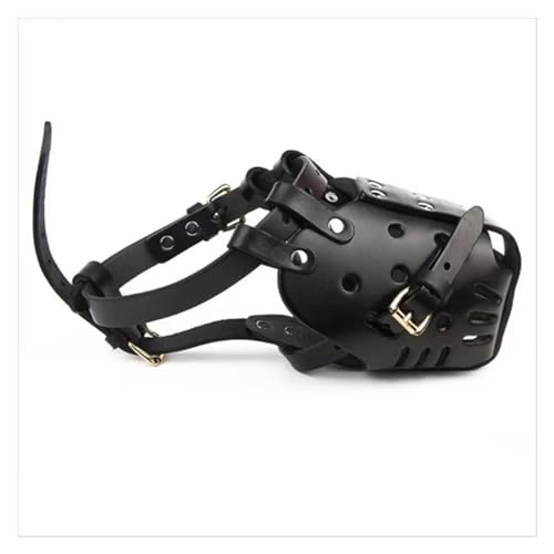 KANGYEBAIHUODIAN Leder-Maulkörbe for Hunde, Deutscher Schäferhund, Dobermann, Anti-Biss-Hundekäfig, Hundetraining, Verteidigungsmasken, passend for kleine/große Hunde (Color : Black, Size : L (40-65 KANGYEBAIHUODIAN Leder-Maulkörbe for Hunde, Deutscher Schäferhund, Dobermann, Anti-Biss-Hundekäfig, Hundetraining, Verteidigungsmasken, passend for kleine/große Hunde (Color : Black, Size : L (40-65 von LinCys