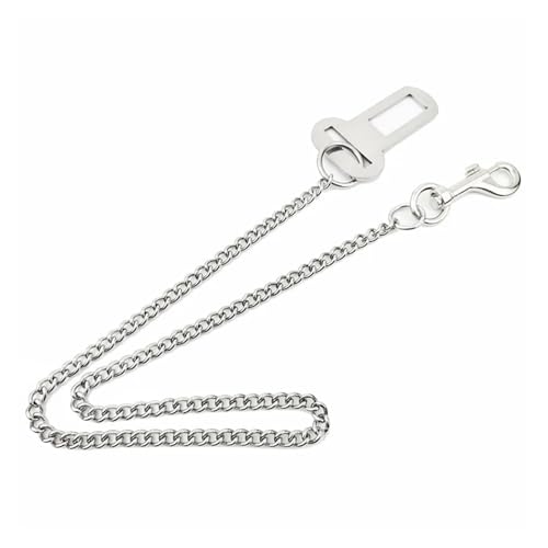 KANGYEBAIHUODIAN Metall-Hundesicherheitsgurt, Edelstahl, kein Kauen, Hundesicherheitsgurt, Sicherheitsgurt for Haustiere, Fahrzeug, Kabel, Auto, Leine, passend for kleine und große Hunde (Color : SIL KANGYEBAIHUODIAN Metall-Hundesicherheitsgurt, Edelstahl, kein Kauen, Hundesicherheitsgurt, Sicherheitsgurt for Haustiere, Fahrzeug, Kabel, Auto, Leine, passend for kleine und große Hunde (Color : SIL von LinCys