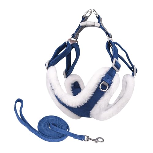 KANGYEBAIHUODIAN Passend for verstellbares Hundegeschirr, kein Ziehen, warme Winter-Welpen, gepolsterte Geschirre, Weste, Leine, französische Bulldogge, Chihuahua, York, Haustierzubehör (Color : Navy KANGYEBAIHUODIAN Passend for verstellbares Hundegeschirr, kein Ziehen, warme Winter-Welpen, gepolsterte Geschirre, Weste, Leine, französische Bulldogge, Chihuahua, York, Haustierzubehör (Color : Navy von LinCys