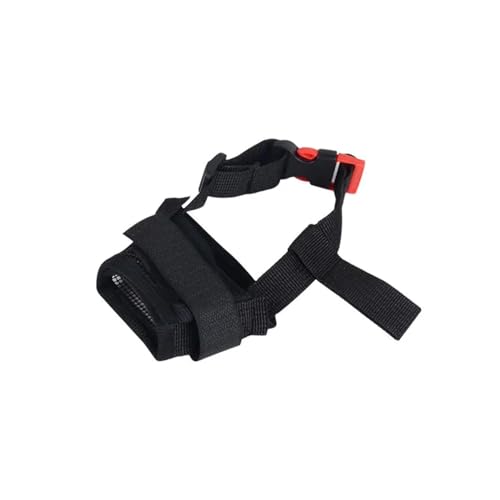 KANGYEBAIHUODIAN Simple Pet Accessories Hundemaulkorb, Anti-Lecken, Anti-Biss-Hundemundschutz, atmungsaktiv, verstellbar, for Hunde, Heimtierbedarf (Color : Black, Size : S) von LinCys