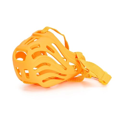 KANGYEBAIHUODIAN Verstellbarer Maulkorb for Hunde, weiches Silikon, atmungsaktives Netz, Stabiler Korb, Maulkörbe for kleine und große Hunde, Haustiertraining, passend for Zubehör, weich (Color : Ora KANGYEBAIHUODIAN Verstellbarer Maulkorb for Hunde, weiches Silikon, atmungsaktives Netz, Stabiler Korb, Maulkörbe for kleine und große Hunde, Haustiertraining, passend for Zubehör, weich (Color : Ora von LinCys