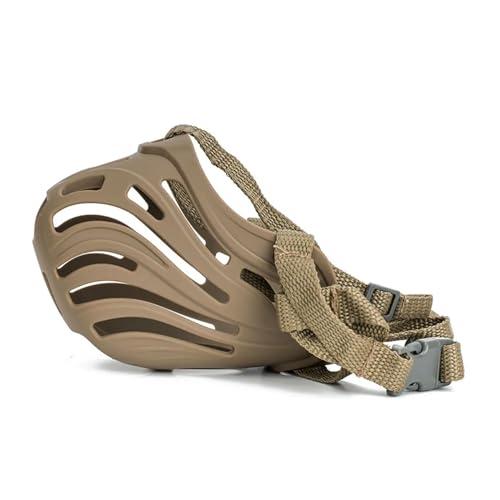 KANGYEBAIHUODIAN Verstellbarer Maulkorb for Hunde, weiches Silikon, atmungsaktives Netz, Stabiler Korb, Maulkörbe for kleine und große Hunde, Haustiertraining, passend for Zubehör, weich (Color : COF von LinCys