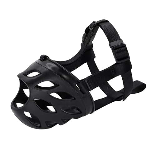 KANGYEBAIHUODIAN Weicher Silikon-Maulkorb for Hunde, atmungsaktiv, Korbmaulkörbe, verstellbare Maske, passend for kleine, mittelgroße und große Hunde, Pitbull, Stoppen Sie das Beißen und Bellen (Colo von LinCys