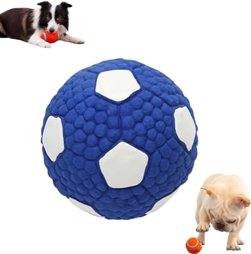 2PCS Mighty chew - Indestructible Toy for Dog, Latex Floating Dog Ball Toy, Squeaky Dog Football Toy, Bite Resistant Latex Pet Toy Ball for Aggressive Chewers Small, Large Breeds. (Big, Soccer) von LinZong
