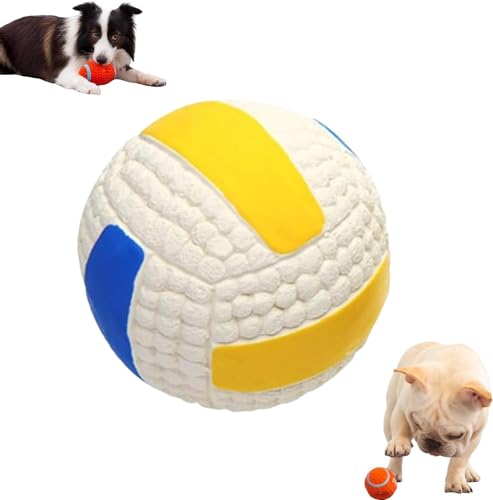 2PCS Mighty chew - Indestructible Toy for Dog, Latex Floating Dog Ball Toy, Squeaky Dog Football Toy, Bite Resistant Latex Pet Toy Ball for Aggressive Chewers Small, Large Breeds. (Big, Tennis) von LinZong