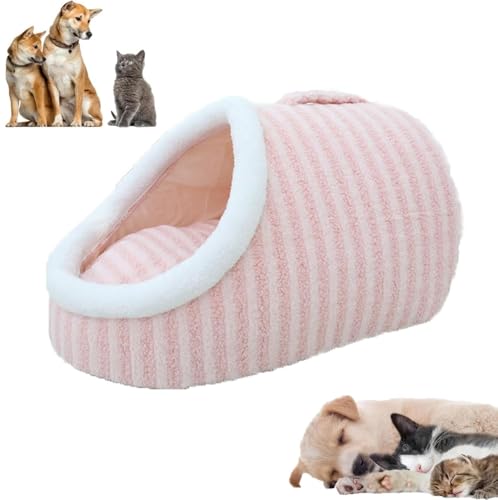 Cozy Hideaway Pet Bed, Non-Slip Washable Soft Pet Slipper Cave Bed Sleeping Bag for Small Medium Pets, Indoor Pet Nest Bed with Removable Mattress Cozy Hideaway Pet Bed, Non-Slip Washable Soft Pet Slipper Cave Bed Sleeping Bag for Small Medium Pets, Indoor Pet Nest Bed with Removable Mattress von LinZong