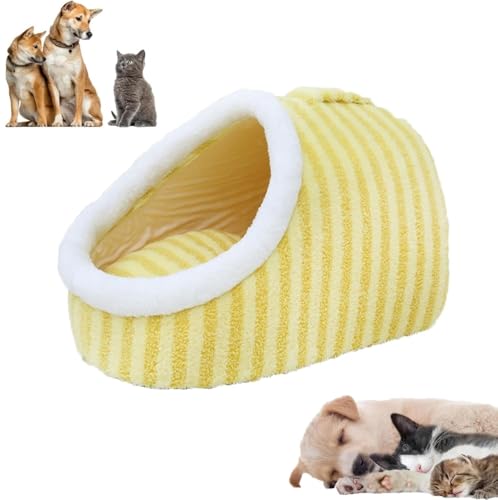 Cozy Hideaway Pet Bed, Non-Slip Washable Soft Pet Slipper Cave Bed Sleeping Bag for Small Medium Pets, Indoor Pet Nest Bed with Removable Mattress Cozy Hideaway Pet Bed, Non-Slip Washable Soft Pet Slipper Cave Bed Sleeping Bag for Small Medium Pets, Indoor Pet Nest Bed with Removable Mattress von LinZong