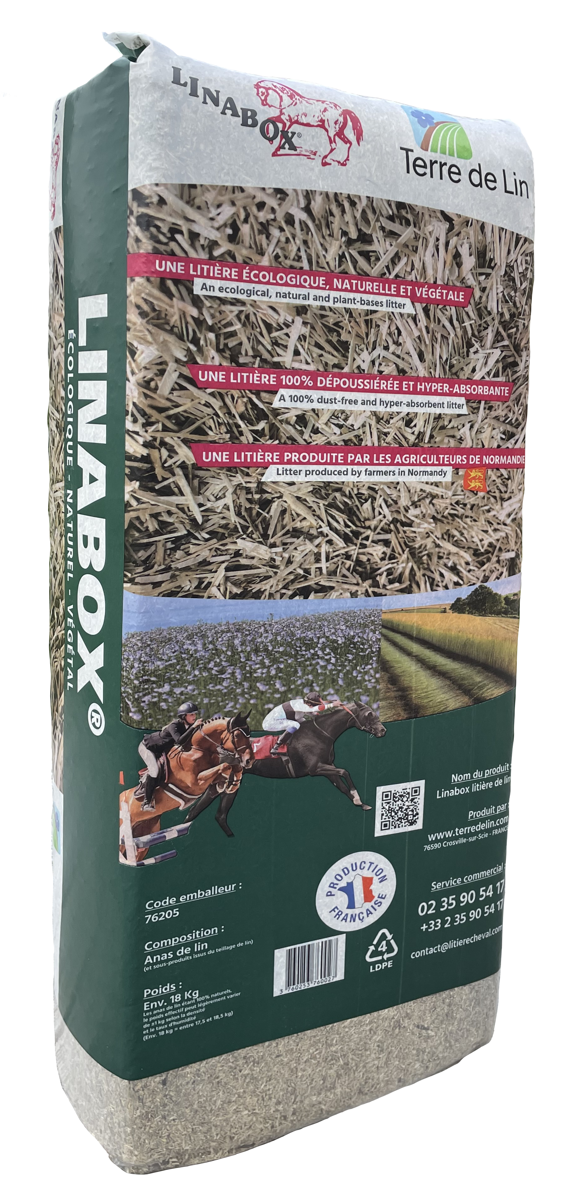 Linabox Flachseinstreu 18-19kg - 1089 Stück Solange der Vorrat reicht von Linabox