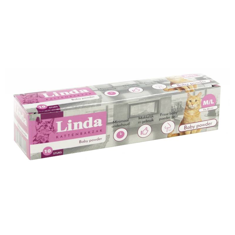 Linda Katzentoilettenbeutel Babypuder - M/L - 10 Stück Linda Katzentoilettenbeutel Babypuder - M/L - 10 Stück von Linda