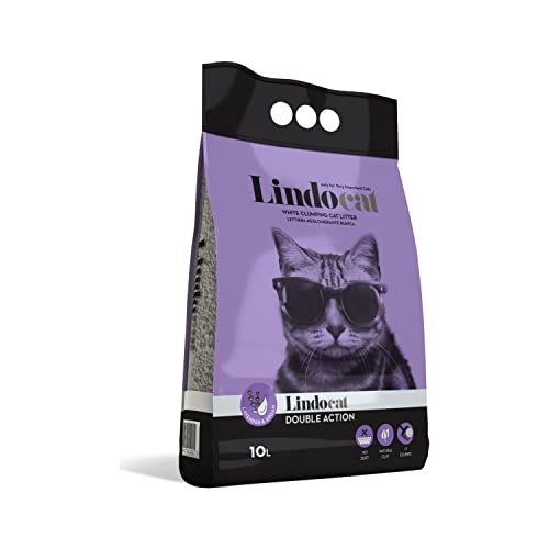 Lindo Cat Katzenstreu Lavendel Aroma feine Körnung 10 Lt von Lindocat