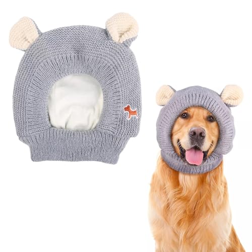 Ling & Bai Hunde-Wintermütze, Ohrenschützer, Geräuschschutz, leiser Ohrenschutz für Hunde, Haustierhaube, Ohrwickel für Haustiere mit Spaziergängen im Freien, Angstzustände, Fellpflege (grau) Ling & Bai Hunde-Wintermütze, Ohrenschützer, Geräuschschutz, leiser Ohrenschutz für Hunde, Haustierhaube, Ohrwickel für Haustiere mit Spaziergängen im Freien, Angstzustände, Fellpflege (grau) von Ling & Bai
