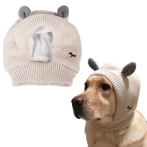 Ling & Bai Hunde-Wintermütze, Ohrenschützer, Geräuschschutz, leiser Ohrenschutz für Hunde, Haustierhaube, Ohrwickel für Haustiere mit Spaziergängen im Freien, Angstzustände, Fellpflege (Beige) Ling & Bai Hunde-Wintermütze, Ohrenschützer, Geräuschschutz, leiser Ohrenschutz für Hunde, Haustierhaube, Ohrwickel für Haustiere mit Spaziergängen im Freien, Angstzustände, Fellpflege (Beige) von Ling & Bai