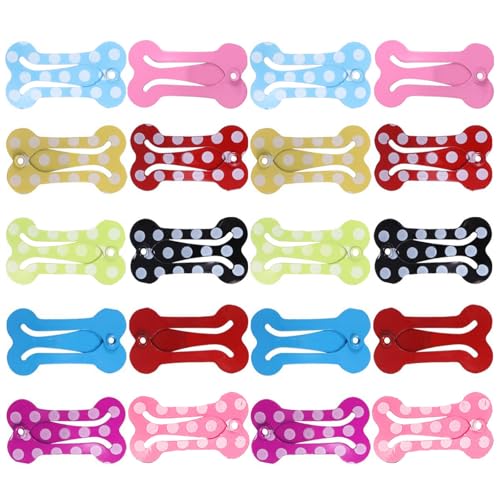 Ling & Bai Mini-Haarspangen für Haustiere, Knochenform, Haarpflege-Clips, Tierhaar-Zubehör, für Katzen, Welpen, Party, Geburtstag, 20 Stück Ling & Bai Mini-Haarspangen für Haustiere, Knochenform, Haarpflege-Clips, Tierhaar-Zubehör, für Katzen, Welpen, Party, Geburtstag, 20 Stück von Ling & Bai