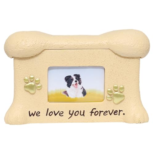 LingXianXing Haustierurne für Hundeasche, Personalisierte Urnen für Hunde Asche Tierurnen für Katze Haustier Einäscherung Box, für Asche Haustier Asche Box mit Hundeengel und Aschebeutel(Dog) von LingXianXing