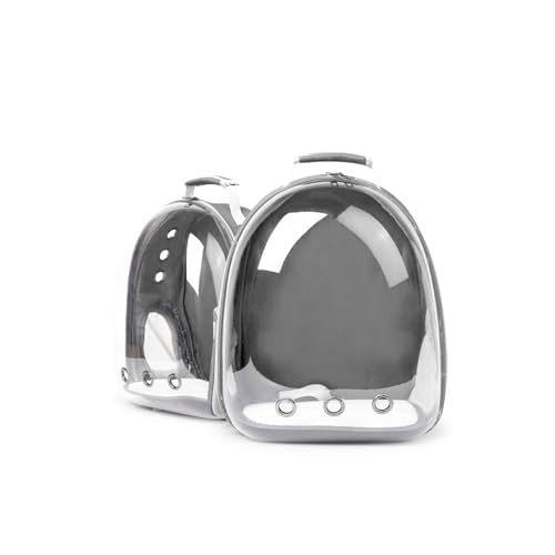 Transparenter Katzenrucksack Raumfahrzeug-Design, Aus ABS-Material, Atmungsaktiv Und Komfortabel, Geeignet Für Tägliche Reisen Und Reisen(Gray) von LingXianXing