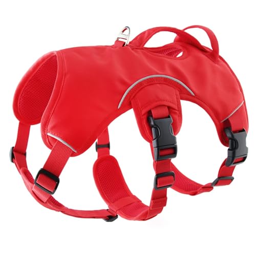 Verabschieden Sie Sich von der Strangulationsangst! Exklusive Stressabbau Weste Leine für Haustiere, schützen Seine Gesundheit und Glück!(Red,L) von LingXianXing