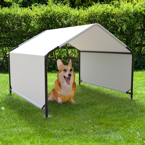 Hundeschatten-Unterschlupf, Outdoor-Zelt für große, mittelgroße Hunde, 1,2 x 1,2 x 1,2 x 91,4 cm, Außensonnen-Regendach, faltbares Haustierhaus für Katzen, Schweine, Nutztiere mit wasserdichten Hundeschatten-Unterschlupf, Outdoor-Zelt für große, mittelgroße Hunde, 1,2 x 1,2 x 1,2 x 91,4 cm, Außensonnen-Regendach, faltbares Haustierhaus für Katzen, Schweine, Nutztiere mit wasserdichten von Lingusta