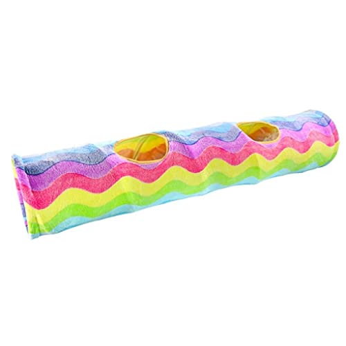 Linjolly Interaktive Katzen Spielzeug Zusammenklappbare Katzen Tunnel Tube Spielzeug for Katzen Kätzchen Training Haustier Spielzeug Kaninchen Tunnel Katzen Höhlenröhre von Linjolly