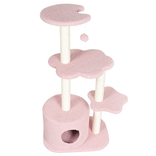 Linjolly Katzen Baum Tower Condo Kratzer Beitrag Pfosten Katzen Kletterturm Haustier Katzen Baum Spielzeug Mit Kugel Katzen Jumping Spielzeug Katzen Möbel von Linjolly