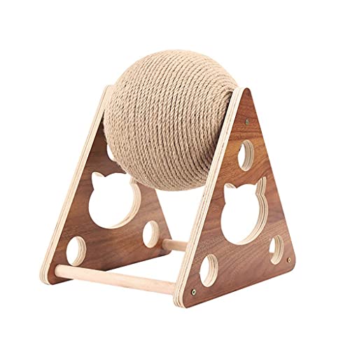 Linjolly Katzen Kratzer Postturm Pet Products Kugelkulare Spielzeug Kratzer Baum Spielstruktur Haustiere Sisal Seil Kletterrahmen Katzen Möbel von Linjolly