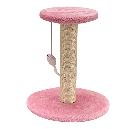 Linjolly Katzen Scratcher Katzen Möbel Sofa Protector Katzen Kletterrahmen Haustiere Kratzer Beitrag for Katzen Jump Sisal Tower Pet Kletterbaum (Color : Pink) von Linjolly