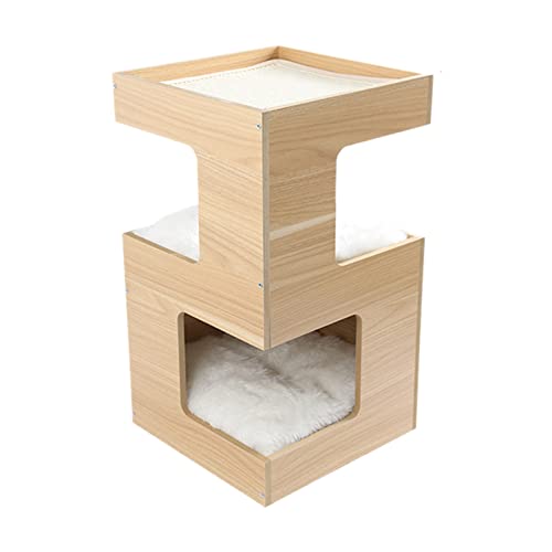 Holzspleißen dreidimensionales Katzennest Indoor multifunktionale Katzensprungplattform einfache Montage ( Size : 11.8*23.6 inches ) von Linmeng