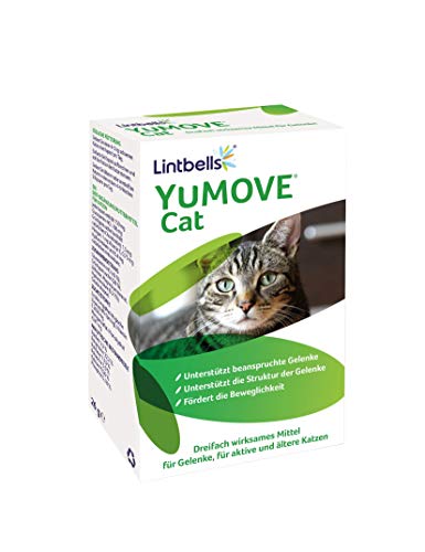 Lintbells | YuMOVE Katze | Nahrungsergänzungsmittel für Hüft- und Gelenke für steife Katzen, mit Glucosamin, Chondroitin, Grünlippmuschel, alle Altersgruppen und Rassen | 60 Kapseln von Lintbells