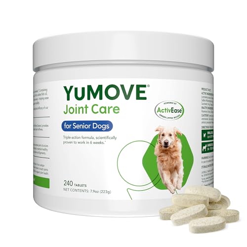 Lintbells YuMove Adult Senior Dog | Hüft- und Gelenkergänzung für steife erwachsene Hunde mit Glucosamin, Chondroitin, Grünlippmuschel | 9+ | 240 Tabletten Lintbells YuMove Adult Senior Dog | Hüft- und Gelenkergänzung für steife erwachsene Hunde mit Glucosamin, Chondroitin, Grünlippmuschel | 9+ | 240 Tabletten von Yumove