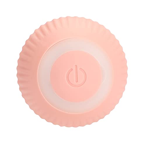Lioaeust Automatischer rollender Katzenball, Katzenspielzeug, Ball, interaktives Smart-Spielzeug, elektrisches Kätzchen-Trainingsspielzeug, 4 cm, wiederaufladbar, rotierend, Rosa von Lioaeust