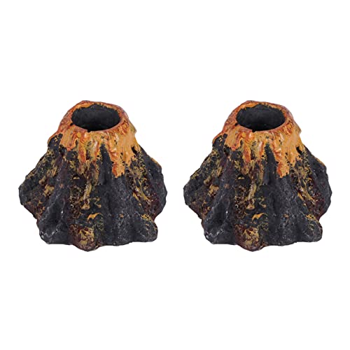 Lioggyet 2 x Vulkanform Aquarium Fish Tank Decor Sauerstoffpumpe Luftpumpe Luftstein Luftpumpe von Lioggyet