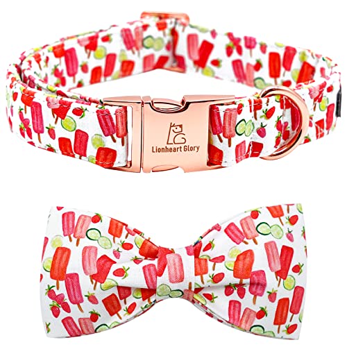 Lionheart glory Hundehalsband, Hundehalsband mit Schleife, Popsicle-Druck, für Mädchen oder Jungen, niedliches Haustierhalsband, Geschenk für X-Small, Welpen und Katzen Lionheart glory Hundehalsband, Hundehalsband mit Schleife, Popsicle-Druck, für Mädchen oder Jungen, niedliches Haustierhalsband, Geschenk für X-Small, Welpen und Katzen von Lionheart glory