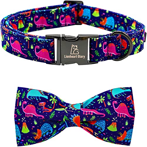 Lionheart glory Hundehalsband Blau Hundeschleife Halsband Junge Hundehalsbänder mit Schleife Heavy Duty Dinosaurier Bowtie Halsband für große Hunde Haustier Geschenk Lionheart glory Hundehalsband Blau Hundeschleife Halsband Junge Hundehalsbänder mit Schleife Heavy Duty Dinosaurier Bowtie Halsband für große Hunde Haustier Geschenk von Lionheart glory