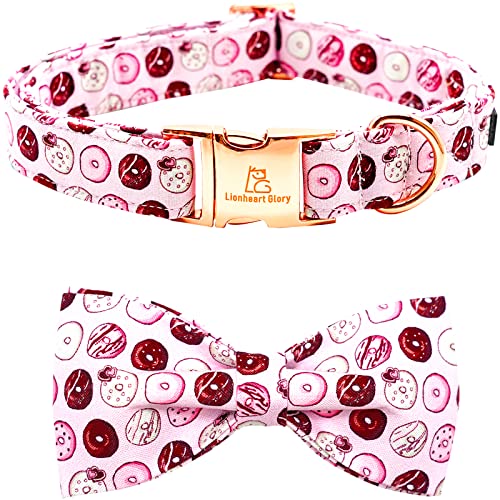 Lionheart glory Hundehalsband rosa Hundehalsband mit Schleife für Hündinnen und Hündinnen, Halsband mit Schleife, verstellbar, niedliche Muster für große Hunde, Haustiergeschenk Lionheart glory Hundehalsband rosa Hundehalsband mit Schleife für Hündinnen und Hündinnen, Halsband mit Schleife, verstellbar, niedliche Muster für große Hunde, Haustiergeschenk von Lionheart glory