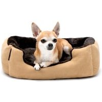 Lionto Hundebett mit Wendekissen braun/ beige S von Lionto