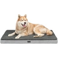 Lionto orthopädisches Hundebett, 112x81x8 cm, für Hunde & Katzen, grau von Lionto
