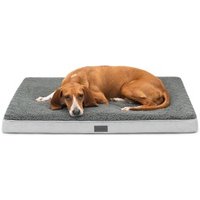 Lionto orthopädisches Hundebett, 91x69x8 cm, für Hunde & Katzen, grau von Lionto