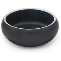 Lionto Napf aus Edelstahl, 360ml, gewölbt, rutschfest & rostfrei, schwarz von Lionto