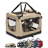 Lionto Hundetransportbox - faltbar - beige L Lionto Hundetransportbox - faltbar - beige L von Lionto