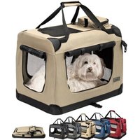 Lionto Hundetransportbox - faltbar - beige M Lionto Hundetransportbox - faltbar - beige M von Lionto