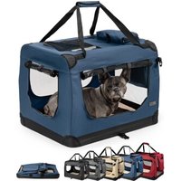 Lionto Hundetransportbox - faltbar - blau L von Lionto