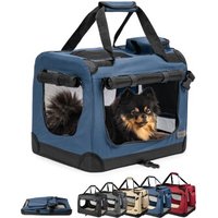 Lionto Hundetransportbox - faltbar - blau S Lionto Hundetransportbox - faltbar - blau S von Lionto