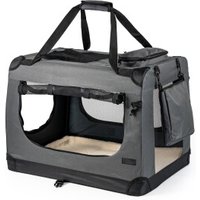 Lionto Hundetransportbox - faltbar - grau L von Lionto