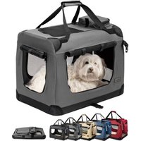 Lionto Hundetransportbox - faltbar - grau M von Lionto