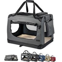 Lionto Hundetransportbox - faltbar - grau XXL Lionto Hundetransportbox - faltbar - grau XXL von Lionto