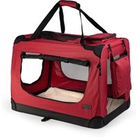 Lionto Hundetransportbox - faltbar - rot L von Lionto